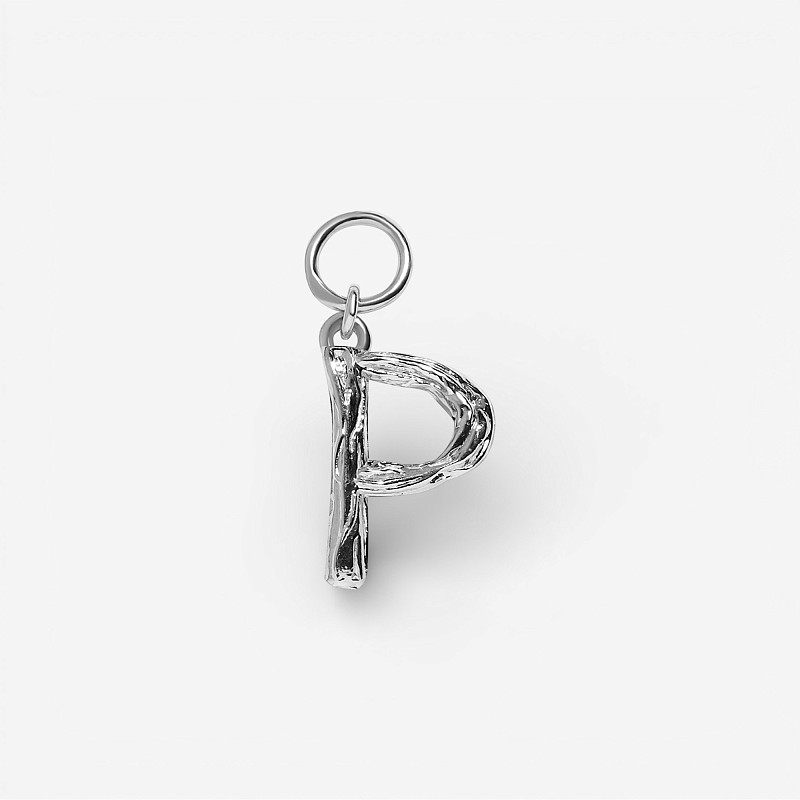 04-00-0380 Подвеска на серьгу "P" (Ag 925)