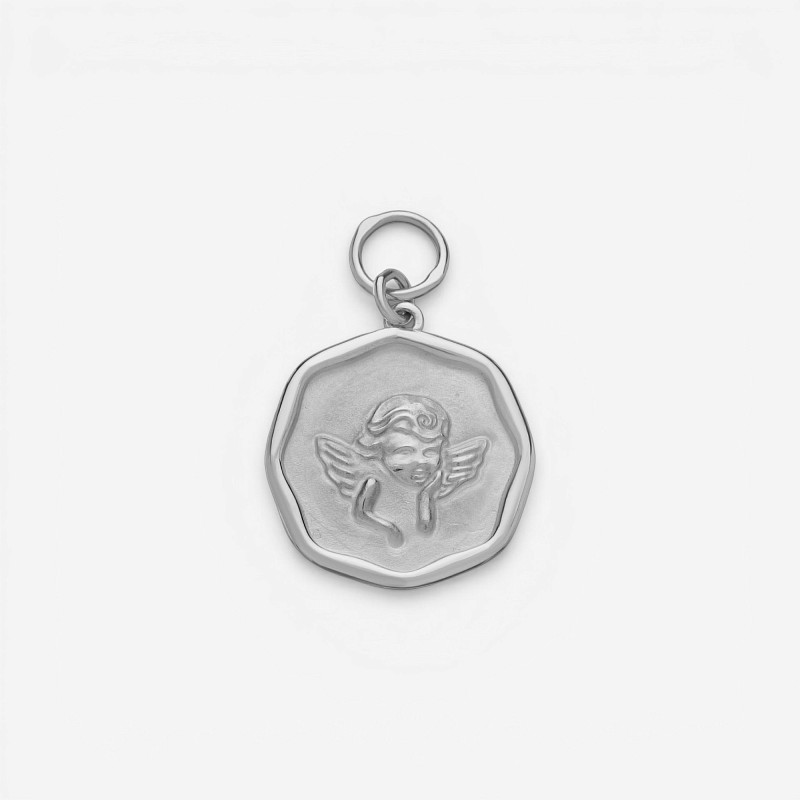 04-00-0483 Подвеска на серьгу "My angel always with me" (Ag 925)